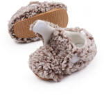 Superbebeshoes Botosei crem cu alb - Pufosila
