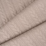 Takoy Kötött anyag / jacquard csavart mintás taupe szín
