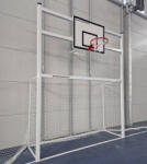 Anastasia & P-Sport Poarta fotbal handbal 3x2 m aluminiu cu panou baschet fibra sticla 120x90 cm inel si plasa (FL5AL-2)