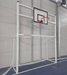 Anastasia & P-Sport Poarta fotbal handbal 3x2 m aluminiu cu panou baschet fibra sticla 120x90 cm si inel cu plasa (FL5AL-2)