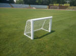 Anastasia & P-Sport Mini poarta de fotbal 1, 2 x 0, 8 m, din aluminiu, mobila + minge fotbal Molten cadou (FL8.4)