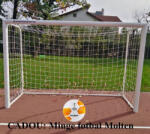 Anastasia & P-Sport Poarta fotbal 3x2m mobila, aluminiu profil 120x100 mm, spate otel+ minge fotbal Molten cadou (FL4.2-ancore)