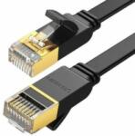 STP UGREEN NW106 Cablu de rețea Ethernet RJ45 plat Cat. 7, STP, 8 m (negru) (11264)