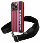 KARL LAGERFELD Husă Karl Lagerfeld iPhone 14 Pro Max KLHCP14XSTSTP husă rigidă roz Curea Stripes Color