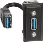 Legrand Priza conector date USB Tip A 1M Living Now Bticino K4285P (K4285P)