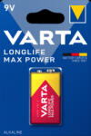 VARTA LONGLIFE MAX POWER 9 V-os/ E/ 6LR61 elem BL1 (db) - 4722