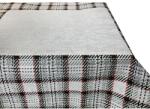 Mondo Italia Gobelin asztalterítő Tartán bezs 90x90 cm Chenille IT025