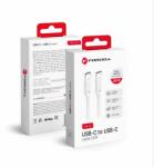 Forcell gyorstöltő és adatkábel Type C - Type C QC4.0 5A/20V PD100W C339 1m fehér