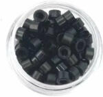 HairExtensionShop Szilikon Mikrogyűrű I-TIP Hajhosszabbításhoz Fekete Színben 100db (AC-HE-MRS-BL)