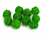  Vessző gömb zöld 3cm 10db/csomag - kosarbolt