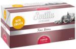 Smilla Smilla Preț special! 8 x 100 g Fine Menu Exquisite Filling Hrană pisici - Pui cu carne de vită și morcovi