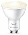 Philips Bec led inteligent wiz connected dimmable, wi-fi, gu10, 4.9w (50w), 345 lm, lumina calda (2700k), dimabil, compatibil google assista nt/alexa/siri (000008718699786250) - electropc