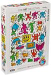 EUROGRAPHICS Puzzle Eurographics de 1000 piese - Colaj de Keith Haring (60005513) Puzzle