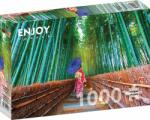Enjoy Puzzle Enjoy din 1000 de piese - Femeie asiatică în pădurea de bambus (Enjoy-1293) Puzzle