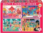 Educa Puzzle Educa 4 in 1 - Parks and Children's party (EDU18601) Puzzle