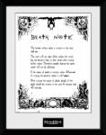 GB eye Afiș înrămat GB eye Animation: Death Note - Rules (PFC1966)