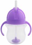 Munchkin Cană de tranziție cu manere Munchkin - Click Lock Weighted Straw, mov (90143)