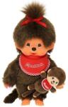 Monchhichi Jucărie de pluș Monchhichi - Classic girl, maimuță cu bebeluș, 20 cm (242184)