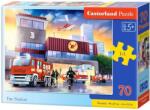 Castorland Puzzle Castorland din 70 de piese - Masina de pompieri (B-070121) Puzzle