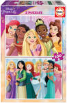 Educa Puzzle Educa din 2 x 100 de piese - Printese Disney (EDU19298) Puzzle