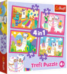Trefl Puzzle Trefl 4 в 1 - Lame in vacanta (34322) Puzzle