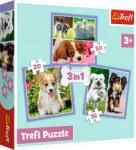 Trefl Puzzle Trefl 3 in 1 - Catelusi minunati (34854) Puzzle