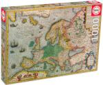 Educa Puzzle Educa din 1000 de piese - Harta Europei (EDU19624) Puzzle