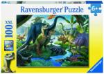 Ravensburger Puzzle Ravensburger din 100 XXL de piese - Lumea dinozaurilor (10740) Puzzle