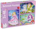 Schmidt Spiele Puzzle Schmidt 3 in 1 - Printese colorate (56376) Puzzle