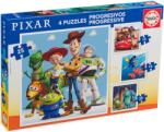 Educa Puzzle pentru copii Educa 4 în 1 - Disney Pixar (EDU19681) Puzzle