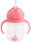 Munchkin Cană de tranziție cu manere Munchkin - Click Lock Weighted Straw, 200 ml, roz (1248202)