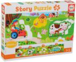Educa Puzzle panoramic Educa din 26 de piese - Animalele de la fermă (EDU18900) Puzzle