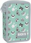 BackUP Penar școlar cu rechizite BackUp EW - Animalistic, cu 3 fermoare (93526) Penar