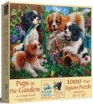 SunsOut Puzzle SunsOut din 1000 de piese - Pui de câine în grădină (42946) Puzzle