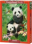 Castorland Puzzle Castorland din 1000 de piese - Pandele se hrănesc (C-104987-2) Puzzle