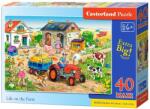 Castorland Puzzle Castorland din 40 XXL de piese - Viata la ferma (B-040193-1) Puzzle