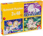 Schmidt Spiele Puzzle Schmidt 3 in 1 - Creaturi mitice (56377) Puzzle