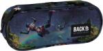 BackUP Penar oval școlar BackUp A - Weightlessness, 1 fermoar (93090) Penar