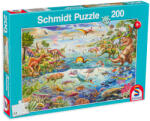 Schmidt Spiele Puzzle Schmidt din 200 de piese - Discover The Dinosaurs (56253) Puzzle