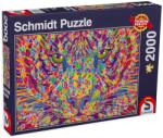 Schmidt Spiele Puzzle Schmidt din 2000 de piese - Tigru - sălbatic prin natură (57394) Puzzle