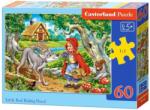 Castorland Puzzle Castorland din 60 de piese - Scufita Rosie - Micuta Scufita Rosie (B-066117-1) Puzzle