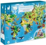 Janod Puzzle din 200 de piese - Animale pe cale de dispariție (J02676) Puzzle