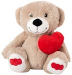 Amek Toys Jucărie de pluș Amek Toys - Ursuleț de pluș cu inimă, bej, 25 cm (030111-2)