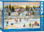 EUROGRAPHICS Puzzle Eurographics din 1000 de piese - Patricia Bourque Evening Skating (60005439) Puzzle