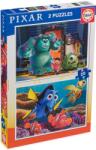 Educa Puzzle pentru copii Educa din 2 x 20 de piese - Căutarea lui Nemo și Monștrii (EDU19673) Puzzle