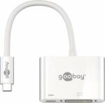 Goobay Adaptor multiport USB-C la USB-C, DVI alb, Goobay (62108)