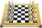 Manopoulos Șah de lux Manopoulos - Renaștere, câmpuri negre, 36 x 36 cm