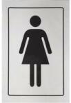  SB matrica öntapadós 12x8cm, "női WC" (3427136)