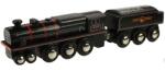 Bigjigs Toys Replica din lemn a locomotivei cu motor Black 5 (DDBJT454) Trenulet