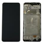 Samsung A225 Galaxy A22 4G előlap keret, lcd kijelző és érintőpanel, fekete Same Size OLED
